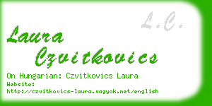 laura czvitkovics business card